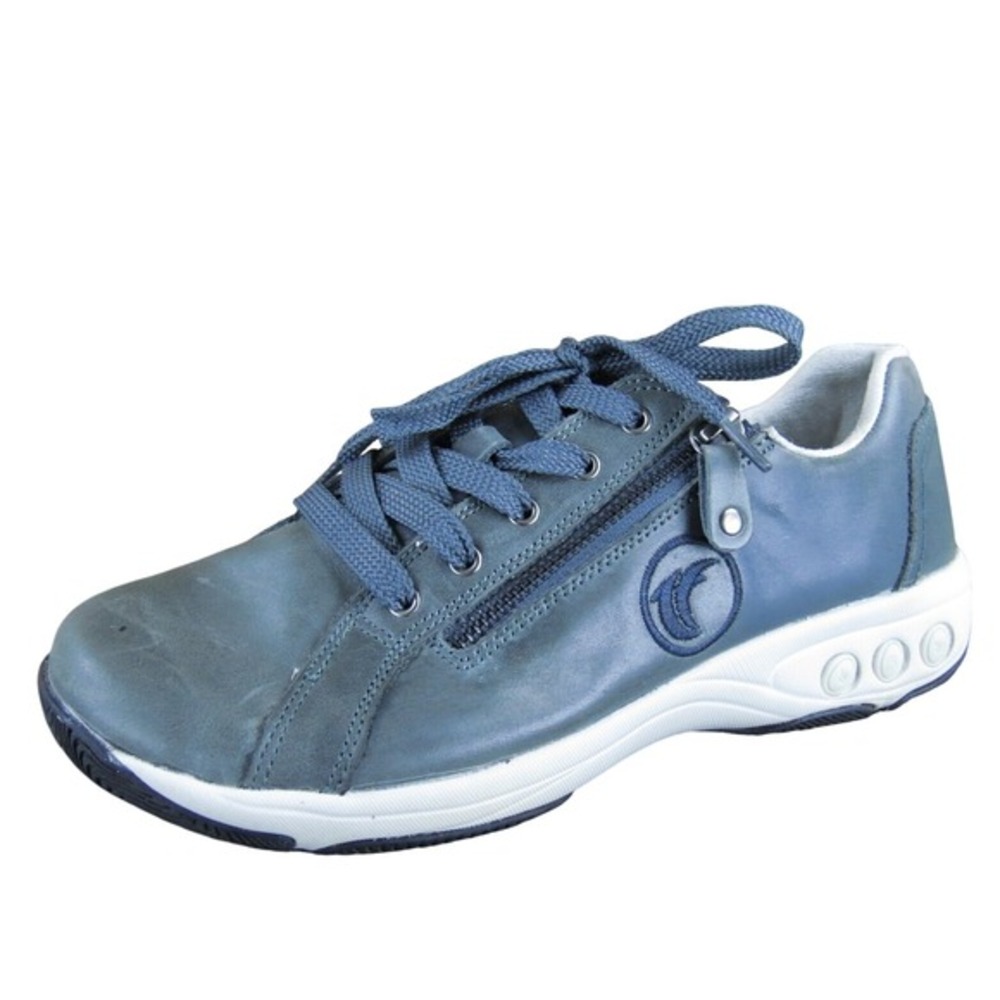 Therafit Women's  Sneaker Blue Leather Sz 8 Medium Gently‎ Used 2025